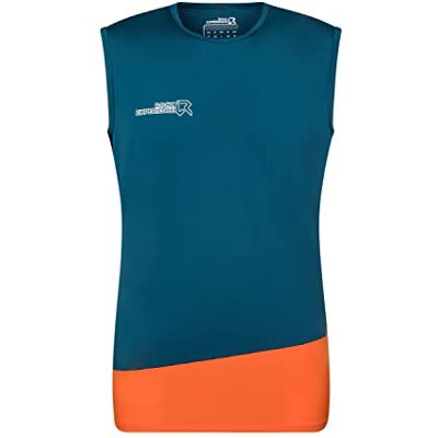 Rock Experience REML00341 Merlin Sleeveless T-Shirt Men's 1484 Moroccan Blue+0630 Flame M Rock Experience REML00341 Merlin Sleeveless T-Shirt Men's 1484 Moroccan Blue+0630 Flame M