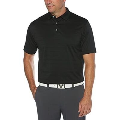 Callaway Opti-Dri Herren-Golf-Poloshirt mit kurzen Ärmeln, Herren, schwarz, 4X-Large Callaway Opti-Dri Herren-Golf-Poloshirt mit kurzen Ärmeln, Herren, schwarz, 4X-Large