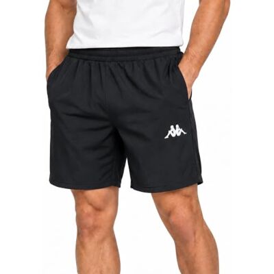 Kappa Sportshorts IFIO Training Running Fitness Elastischer Bund mit Kordelzug Atmungsaktives Stretch-Polyester Herren und Jungen Schwarz Kappa Sportshorts IFIO Training Running Fitness Elastischer Bund mit Kordelzug Atmungsaktives Stretch-Polyester Herren und Jungen Schwarz