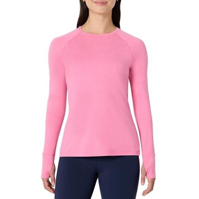 Amazon Damen Leichtes, Weiches und Elastisches Langarm-Laufoberteil (Athletic Performance) für den Lagenlook, Rosa Space-dye, S Amazon Damen Leichtes, Weiches und Elastisches Langarm-Laufoberteil (Athletic Performance) für den Lagenlook, Rosa Space-dye, S
