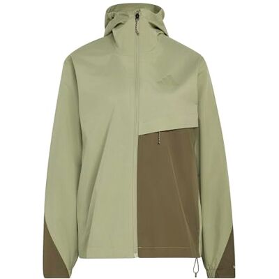Adidas Women's Terrex Multi 2 Layer CLIMAPROOF Rain Jacket, tent green/olive strata/shadow olive, M Adidas Women's Terrex Multi 2 Layer CLIMAPROOF Rain Jacket, tent green/olive strata/shadow olive, M