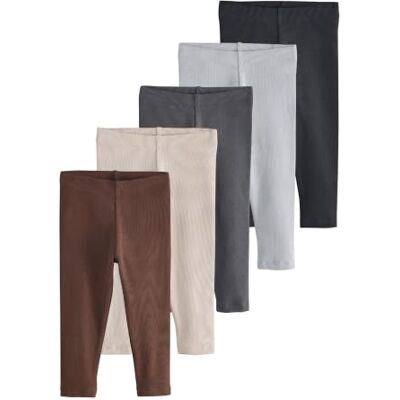 NEXT Jungen Gerippte Leggings im 5er-Pack NEXT Jungen Gerippte Leggings im 5er-Pack