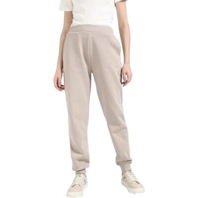 Calvin Damen Jogginghose Raised Embroidery Ck Jog Pant Regular Fit, Grau (Atmosphere), L Calvin Damen Jogginghose Raised Embroidery Ck Jog Pant Regular Fit, Grau (Atmosphere), L