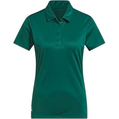 Adidas Damen Women's Solid Performance Short Sleeve Polo Shirt, Collegiate Green, M Adidas Damen Women's Solid Performance Short Sleeve Polo Shirt, Collegiate Green, M