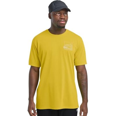 Jack Wolfskin Herren Vonnan Graphic M T-Shirt, Peak Trail Chartreuse, XL EU Jack Wolfskin Herren Vonnan Graphic M T-Shirt, Peak Trail Chartreuse, XL EU