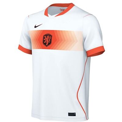 Nike Niederlande Auswärtstrikot Kinder 8/10 Jahre – Netherlands National Team Fußball Trikot – WM 2026 Euro Fan Jersey NK Dri-FIT Stadium Shirt, White/Hyper Crimson/Black Nike Niederlande Auswärtstrikot Kinder 8/10 Jahre – Netherlands National Team Fußball Trikot – WM 2026 Euro Fan Jersey NK Dri-FIT Stadium Shirt, White/Hyper Crimson/Black