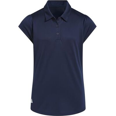 Adidas Mädchen Girls Performance Short Sleeve Polo Shirt, Collegiate Navy, 13-14 Years Adidas Mädchen Girls Performance Short Sleeve Polo Shirt, Collegiate Navy, 13-14 Years
