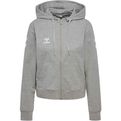hummel , hmlGO 2.0 Chevron Zip Hoodie Woman, GRAU MELIERT, S hummel , hmlGO 2.0 Chevron Zip Hoodie Woman, GRAU MELIERT, S