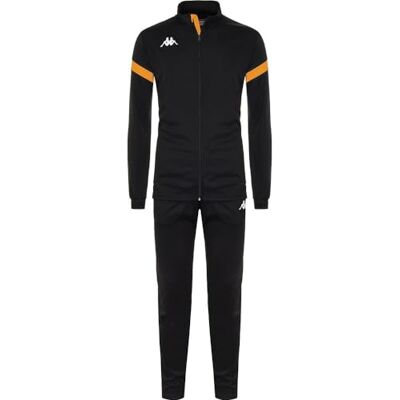 Kappa Unisex-Erwachsene Dalcito Trainingsanzug, Schwarz/Naranja, XL Kappa Unisex-Erwachsene Dalcito Trainingsanzug, Schwarz/Naranja, XL