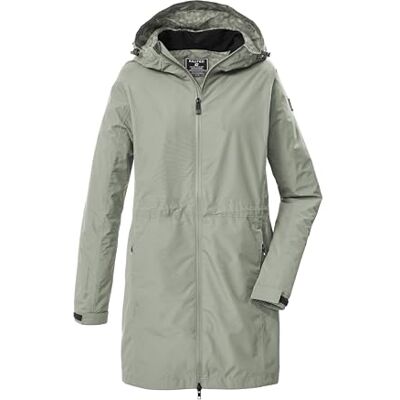 Killtec Damen Funktionsparka/Parka wasserdicht mit Kapuze KOS 35 WMN PRK, helles salbei, 48, 43936-000 Killtec Damen Funktionsparka/Parka wasserdicht mit Kapuze KOS 35 WMN PRK, helles salbei, 48, 43936-000