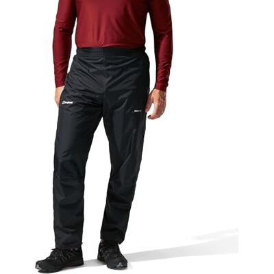 Berghaus Herren Deluge Überhose, wasserdicht und atmungsaktiv Strapazierfähig Bequeme Regenhose Hose, Schwarz, XS 29 Berghaus Herren Deluge Überhose, wasserdicht und atmungsaktiv Strapazierfähig Bequeme Regenhose Hose, Schwarz, XS 29
