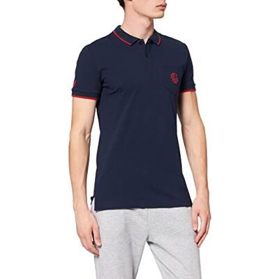Macron Unisex Merchandising Ufficiale Polo aus Piqué-Baumwolle, Kollektion Fan Bologna FC 2021/22 Macron Unisex Merchandising Ufficiale Polo aus Piqué-Baumwolle, Kollektion Fan Bologna FC 2021/22