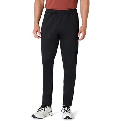 Amazon Herren Sporthose Lang Funktions-Trainings-Jogginghose aus Stretchgewebe, Schwarz, S Amazon Herren Sporthose Lang Funktions-Trainings-Jogginghose aus Stretchgewebe, Schwarz, S