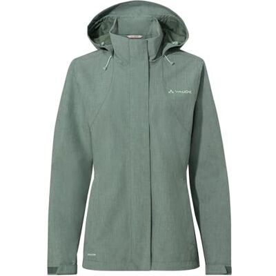VAUDE Regenjacke Rosemoor Jacket II, Regenjacke Damen wasserdicht und atmungsaktiv, funktionale 2-Lagen Outdoorjacke, Übergangsjacke oder Fahrradjacke agave, 40 VAUDE Regenjacke Rosemoor Jacket II, Regenjacke Damen wasserdicht und atmungsaktiv, funktionale 2-Lagen Outdoorjacke, Übergangsjacke oder Fahrradjacke agave, 40