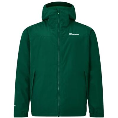 Berghaus Herren Deluge Pro Shell-Regenjacke Strapazierfähig Atmungsaktive Jacke Jacke, Grün, 2XL Berghaus Herren Deluge Pro Shell-Regenjacke Strapazierfähig Atmungsaktive Jacke Jacke, Grün, 2XL
