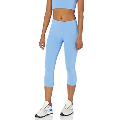Amazon Damen Active Sculpt Workout Athleisure Capri-Leggings mit mittelhohem Bund, Französisch Blau, S Amazon Damen Active Sculpt Workout Athleisure Capri-Leggings mit mittelhohem Bund, Französisch Blau, S