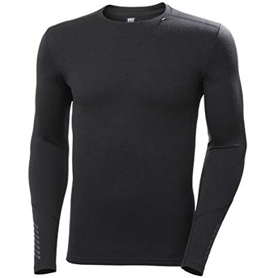 Helly Hansen Herren Lifa Merino Midweight Crew, Schwarz, M Helly Hansen Herren Lifa Merino Midweight Crew, Schwarz, M
