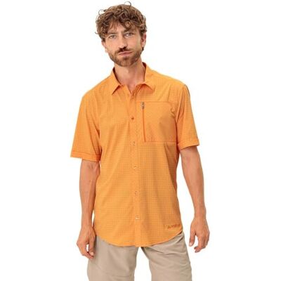 VAUDE Men's Seiland Shirt IV, Klassisches Herren Karohemd, kurkuma, S VAUDE Men's Seiland Shirt IV, Klassisches Herren Karohemd, kurkuma, S