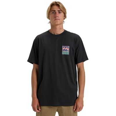 Billabong Herren Stamp SS T-Shirt, Washed Black, XL Billabong Herren Stamp SS T-Shirt, Washed Black, XL