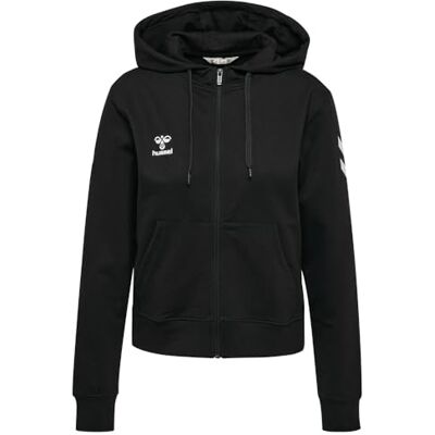 hummel , hmlGO 2.0 Chevron Zip Hoodie Woman, SCHWARZ, S hummel , hmlGO 2.0 Chevron Zip Hoodie Woman, SCHWARZ, S