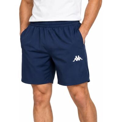 Kappa Sportshorts IFIO Training Running Fitness Elastischer Bund mit Kordelzug Atmungsaktives Stretch-Polyester Herren und Jungen Schwarz Kappa Sportshorts IFIO Training Running Fitness Elastischer Bund mit Kordelzug Atmungsaktives Stretch-Polyester Herren und Jungen Schwarz