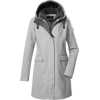 G.I.G.A. DX Damen Parka/Wollmantel mit Kapuze und abzippbarem Gilet GW 19 WMN PRK, graumelange, 42, 43351-000 G.I.G.A. DX Damen Parka/Wollmantel mit Kapuze und abzippbarem Gilet GW 19 WMN PRK, graumelange, 42, 43351-000