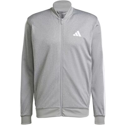Adidas Herren Tricot Regular FIT Track TOP Melange, Black Melange, XL Adidas Herren Tricot Regular FIT Track TOP Melange, Black Melange, XL