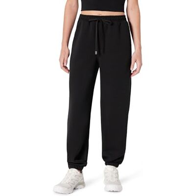 Amazon Damen Sportliche Loose-Fit-Jogginghose, Mittelhoher Bund, Atmungsaktiv, Schwarz, XL Amazon Damen Sportliche Loose-Fit-Jogginghose, Mittelhoher Bund, Atmungsaktiv, Schwarz, XL