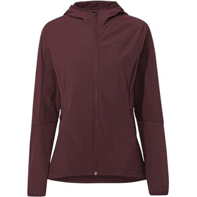 VAUDE Moab IV Softshelljacke für Damen – Winddichte Jacke mit Kapuze, wasserdicht und luftdurchlässig, aus Stretchmaterial – für Wandern und Radtouren – dark oak, Größe: 42 VAUDE Moab IV Softshelljacke für Damen – Winddichte Jacke mit Kapuze, wasserdicht und luftdurchlässig, aus Stretchmaterial – für Wandern und Radtouren – dark oak, Größe: 42