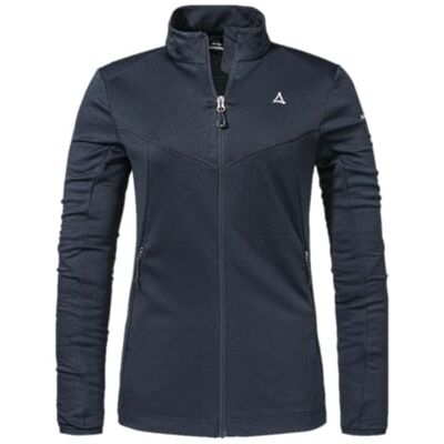 Schöffel Damen Fleece Jacket Svardalen L, schnell trocknende Fleecejacke mit Kragen, funktionales Outdoor Fleece, mit Reißverschluss-Taschen und elastischem Saum, navy blazer, 40 Schöffel Damen Fleece Jacket Svardalen L, schnell trocknende Fleecejacke mit Kragen, funktionales Outdoor Fleece, mit Reißverschluss-Taschen und elastischem Saum, navy blazer, 40