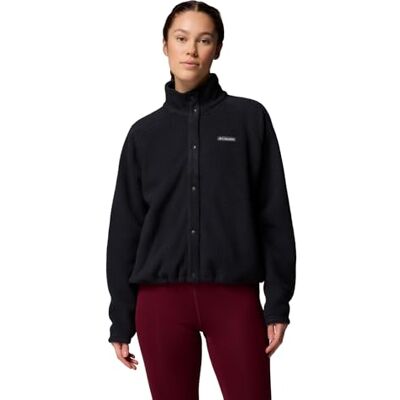 Columbia Damen Jasper Ridge™ Pebbled Full Snap Fleecejacke, Schwarz, L EU Columbia Damen Jasper Ridge™ Pebbled Full Snap Fleecejacke, Schwarz, L EU