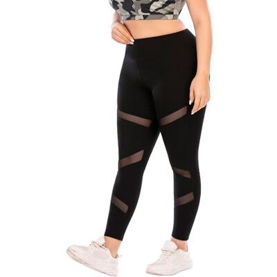 MEJING Damen-Capri-Leggings in Übergrößen mit Taschen, Yoga-Hosen mit Po-Lift und Bauchweg-Effekt, Trainingsleggings in den Größen L bis 5XL, schwarz 2, 36X-Large Mehr MEJING Damen-Capri-Leggings in Übergrößen mit Taschen, Yoga-Hosen mit Po-Lift und Bauchweg-Effekt, Trainingsleggings in den Größen L bis 5XL, schwarz 2, 36X-Large Mehr