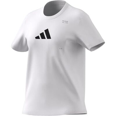 Adidas XS Weiße atmungsaktive Fitness-T-Shirt Adidas XS Weiße atmungsaktive Fitness-T-Shirt