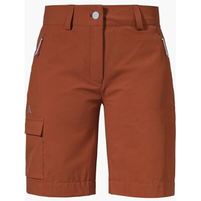 Schöffel Damen Shorts Kitzstein L, Wasserabweisende Outdoor Hose mit elastischem Bund, Kurze Wanderhose aus Stretch-Material mit Zwei Außentaschen, marocco, 34 Schöffel Damen Shorts Kitzstein L, Wasserabweisende Outdoor Hose mit elastischem Bund, Kurze Wanderhose aus Stretch-Material mit Zwei Außentaschen, marocco, 34