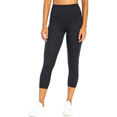 Balance Damen Contender Luxe Capri Hoher Taille Leggings, Schwarz, L Balance Damen Contender Luxe Capri Hoher Taille Leggings, Schwarz, L