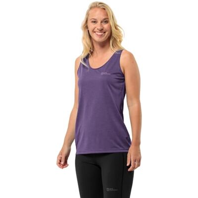 Jack Wolfskin Crosstrail Lila Damen ärmelloses T-Shirt Jack Wolfskin Crosstrail Lila Damen ärmelloses T-Shirt