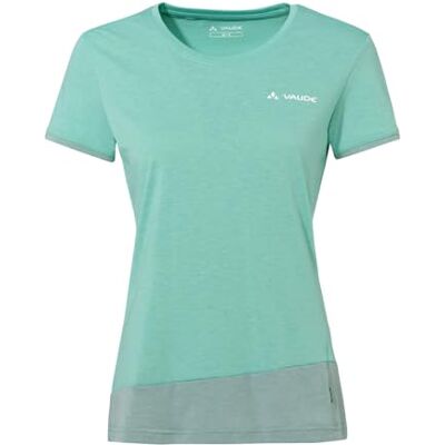 VAUDE Sveit T-Shirt für Damen – Schnelltrocknendes & geruchsresistentes Sport Shirt, Atmungsaktives Outdoor T-Shirt mit Rundhals, für Fahrradreisen & Bergsport, mit Merino Wolle, sage, 34 VAUDE Sveit T-Shirt für Damen – Schnelltrocknendes & geruchsresistentes Sport Shirt, Atmungsaktives Outdoor T-Shirt mit Rundhals, für Fahrradreisen & Bergsport, mit Merino Wolle, sage, 34