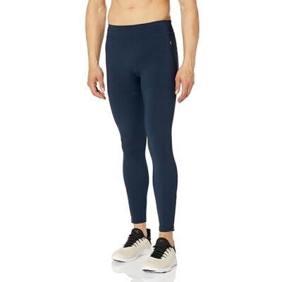 Amazon Herren Eng anliegende Lauf- und Fitness-Leggings, Sport-Unterwäsche, aktive Formgebung, Marineblau, S Amazon Herren Eng anliegende Lauf- und Fitness-Leggings, Sport-Unterwäsche, aktive Formgebung, Marineblau, S