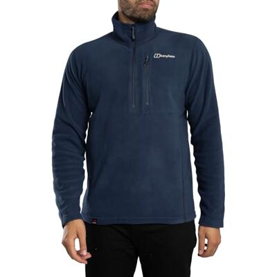 Berghaus Herren Prism Micro Polartec Fleece-Jacke mit halbem Reißverschluss Midlayer, Blau, S Berghaus Herren Prism Micro Polartec Fleece-Jacke mit halbem Reißverschluss Midlayer, Blau, S