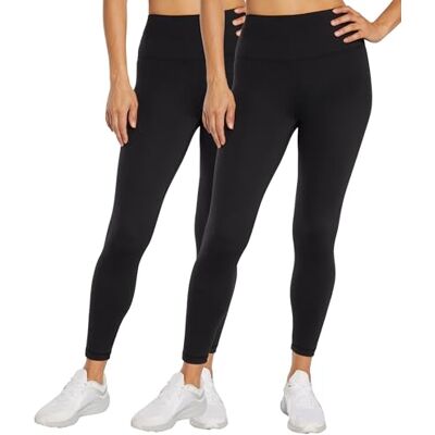 Balance Damen Easy 25" High Rise Ankle 2 Pack Leggings, Schwarz/Schwarz, Medium Balance Damen Easy 25" High Rise Ankle 2 Pack Leggings, Schwarz/Schwarz, Medium