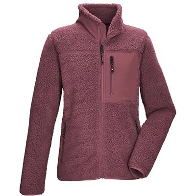 Killtec Damen Sherpa Fleecejacke mit Stehkragen KOW 23 WMN FLC JCKT, dunkel mauve, 42, 44472-000 Killtec Damen Sherpa Fleecejacke mit Stehkragen KOW 23 WMN FLC JCKT, dunkel mauve, 42, 44472-000