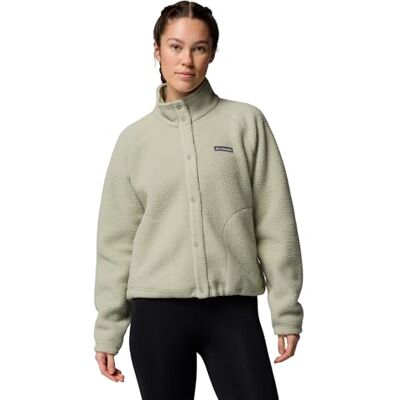 Columbia Damen Jasper Ridge Pebbled Fleece Full Snap Fleecejacke, Safari, XS Columbia Damen Jasper Ridge Pebbled Fleece Full Snap Fleecejacke, Safari, XS
