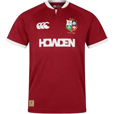 Canterbury Unisex Erwachsene British and Irish Lions Replica Jersey, Red Dahlia, XXS Canterbury Unisex Erwachsene British and Irish Lions Replica Jersey, Red Dahlia, XXS