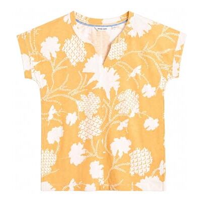 White Stuff Damen-T-Shirt Nelly mit Kerbausschnitt – Kurzarm, Freizeitkleidung White Stuff Damen-T-Shirt Nelly mit Kerbausschnitt – Kurzarm, Freizeitkleidung