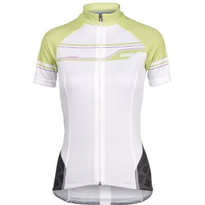 Bioracer Damen Trikot Curl Short Sleeve Jersey, Weiβ/Grün, XS, 11361-008 Bioracer Damen Trikot Curl Short Sleeve Jersey, Weiβ/Grün, XS, 11361-008