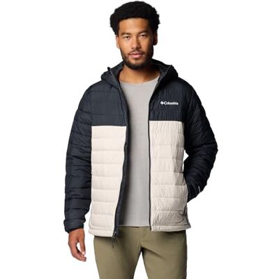 Columbia Herren Powder Lite 2 Kapuzenjacke, Dark Stone/Black, S Columbia Herren Powder Lite 2 Kapuzenjacke, Dark Stone/Black, S
