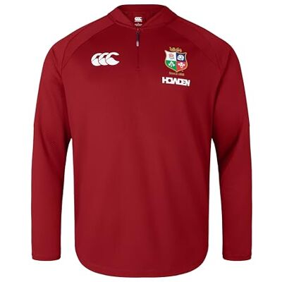 Canterbury Herren British and Irish Lions Everest 1st Layer Top, Red Dahlia, Small Canterbury Herren British and Irish Lions Everest 1st Layer Top, Red Dahlia, Small
