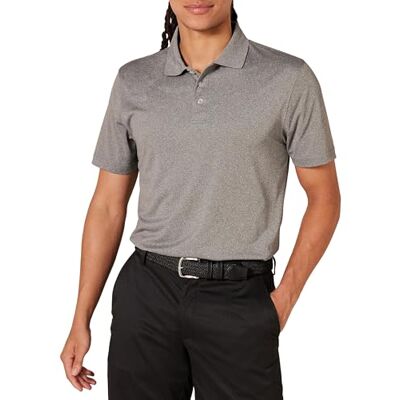 Amazon Herren Golf-Poloshirt, Kurzärmelig, Schmal Geschnitten, Schnell Trocknend, Kohlegrau Meliert, M Amazon Herren Golf-Poloshirt, Kurzärmelig, Schmal Geschnitten, Schnell Trocknend, Kohlegrau Meliert, M