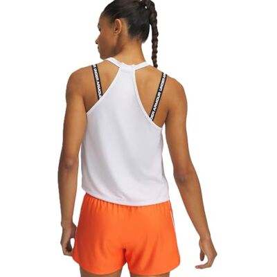Under Armour Damen Tech Swing Tank Top Weste, Weiß/Schwarz, XL EU Under Armour Damen Tech Swing Tank Top Weste, Weiß/Schwarz, XL EU