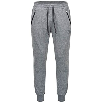 Erima Herren Essential Sweathose (2101805), hellgrau Melange/schwarz, 3XL Erima Herren Essential Sweathose (2101805), hellgrau Melange/schwarz, 3XL